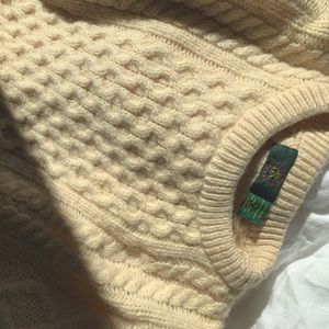 vintage 80’s club room 100% wool chunky knit sweater